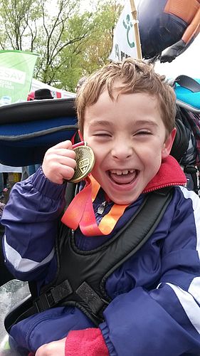 Arno, heureux avec sa médaille